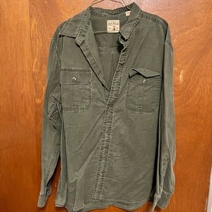 Red Head long sleeve button down shirt